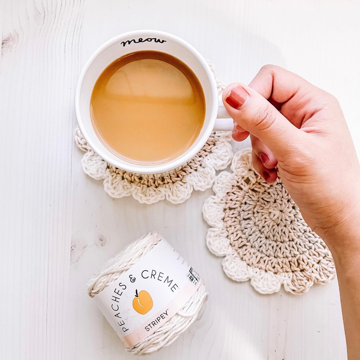Darling Flower Coaster- Free Pattern