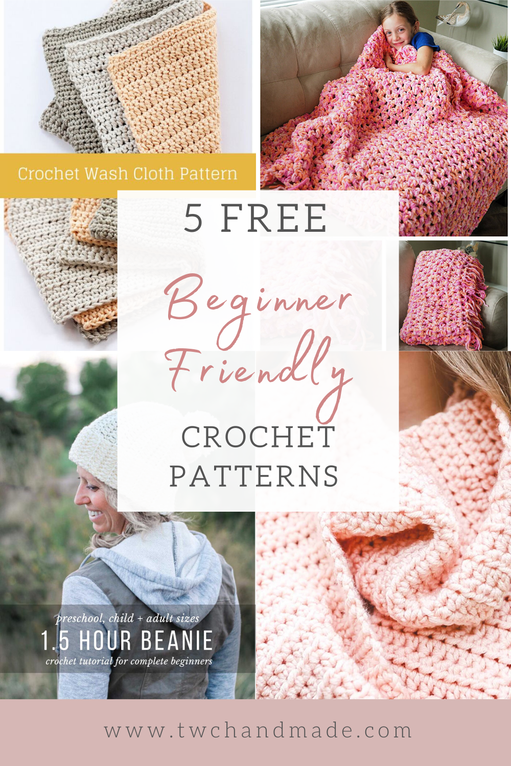 5 beginner friendly crochet patterns